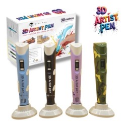 3D ARTIST PEN C/ 6 COLORES DE RECAMBIOS ,4 COLORES
