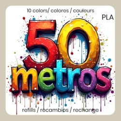 RECAMBIOS BOLI 3D 50 MTS,10 COLORES RECAMBIOS BOLI 3D 50 MTS,10 COLORES