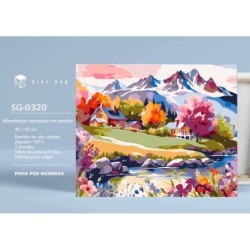 PINTAR POR NUMEROS MONTAÑAS NEVADAS EN OTOÑO PINTAR POR NUMEROS MONTAÑAS NEVADAS EN OTOÑO