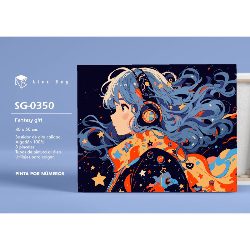 PINTAR POR NUMEROS FANTASY GIRL PINTAR POR NUMEROS FANTASY GIRL