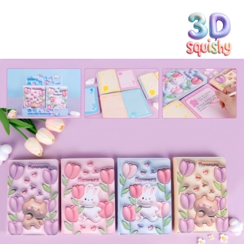 EXP.12 LIBRETAS 3D BEAR AND RABBIT,4 DISEÑOS EXP.12 LIBRETAS 3D BEAR AND RABBIT,4 DISEÑOS