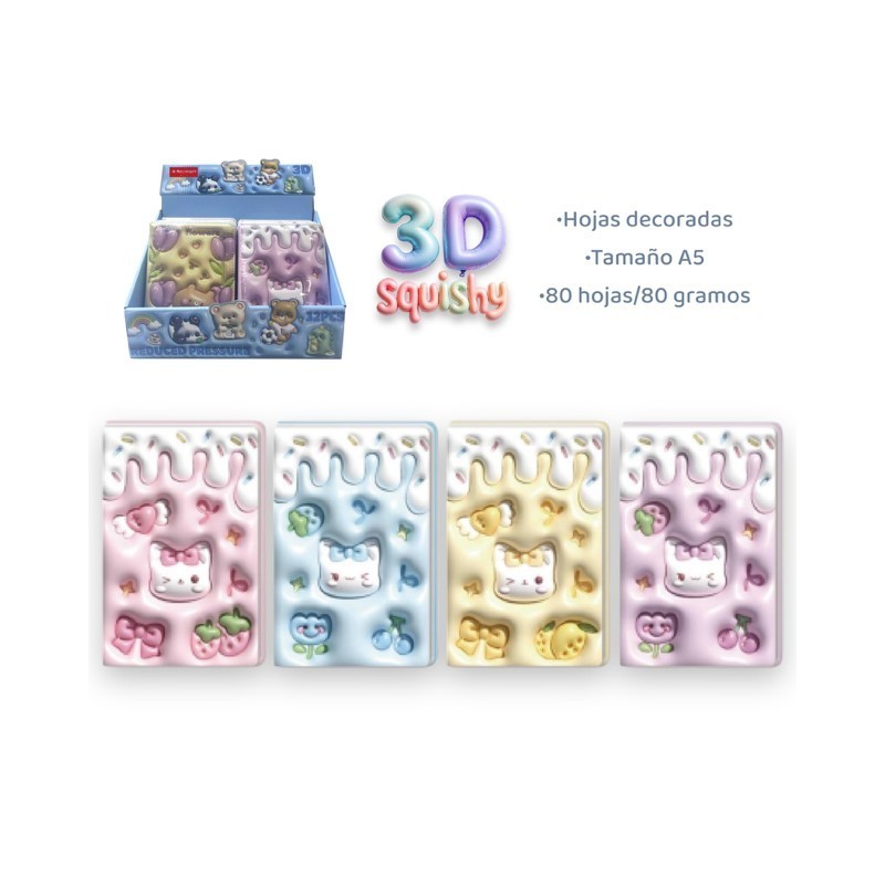 EXP.12 LIBRETAS 3D LAZOS Y CORAZONES,4 DISEÑOS EXP.12 LIBRETAS 3D LAZOS Y CORAZONES,4 DISEÑOS