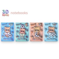 EXP.12 LIBRETAS 3D FUTBOL AND BEAR,4 DISEÑOS
