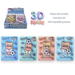 EXP.12 LIBRETAS 3D FUTBOL AND BEAR,4 DISEÑOS EXP.12 LIBRETAS 3D FUTBOL AND BEAR,4 DISEÑOS