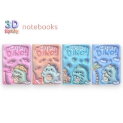 EXP.12 LIBRETAS 3D CUTEST DINO,4 DISEÑOS