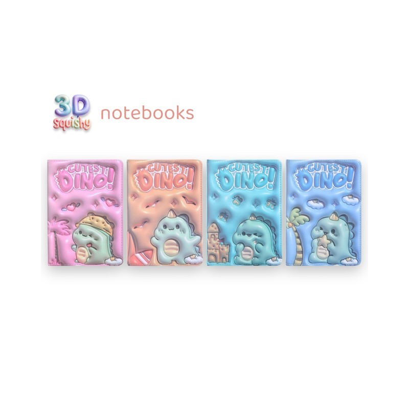 EXP.12 LIBRETAS 3D CUTEST DINO,4 DISEÑOS EXP.12 LIBRETAS 3D CUTEST DINO,4 DISEÑOS