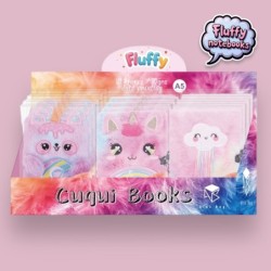 EXP.12 LIBRETAS FLUFFY C/ CANDADO 80 GRS.SURTIDOS EXP.12 LIBRETAS FLUFFY C/ CANDADO 80 GRS.SURTIDOS