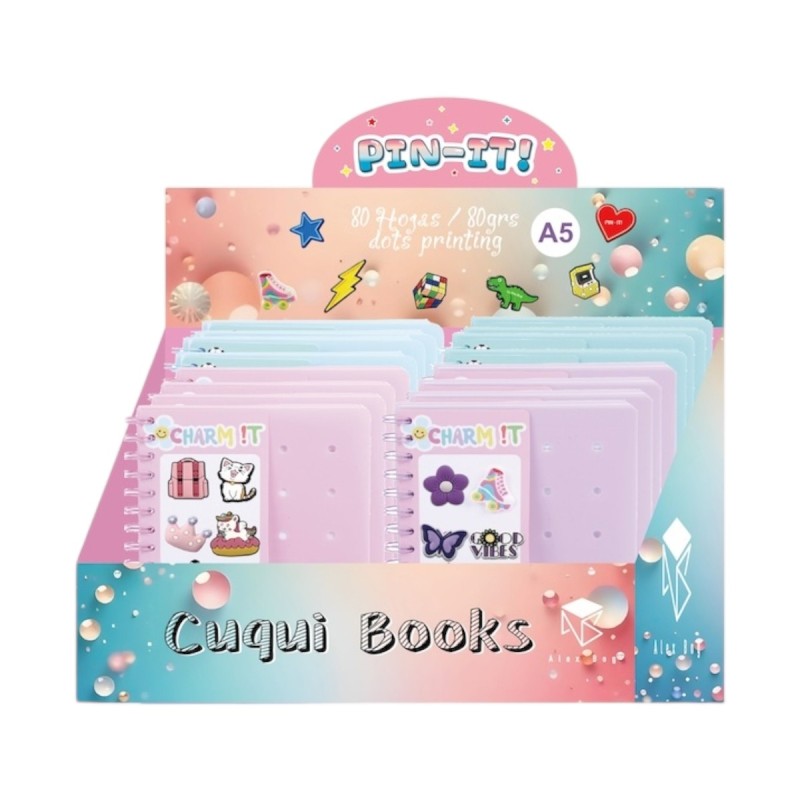 EXP.16 LIBRETAS CON ANILLAS Y HOLE PINS 4 COLORES EXP.16 LIBRETAS CON ANILLAS Y HOLE PINS 4 COLORES