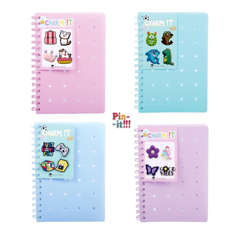 EXP.16 LIBRETAS CON ANILLAS Y HOLE PINS 4 COLORES EXP.16 LIBRETAS CON ANILLAS Y HOLE PINS 4 COLORES