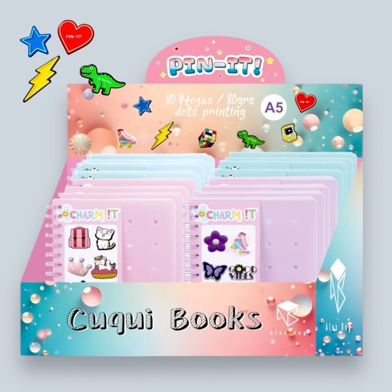 EXP.16 LIBRETAS CON ANILLAS Y HOLE PINS 4 COLORES EXP.16 LIBRETAS CON ANILLAS Y HOLE PINS 4 COLORES