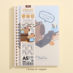 PACK 4 LIBRETAS A5 CAPYBARA BAÑO PACK 4 LIBRETAS A5 CAPYBARA BAÑO