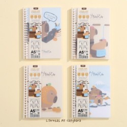 PACK 4 LIBRETAS A5 CAPYBARA BAÑO PACK 4 LIBRETAS A5 CAPYBARA BAÑO