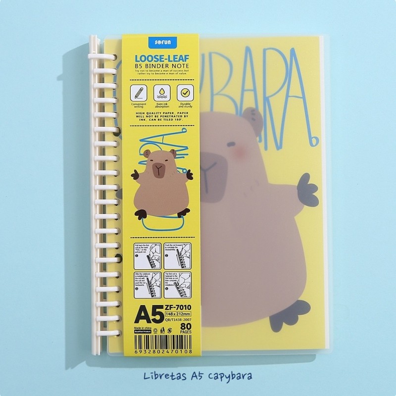 PACK 4 LIBRETAS A5 CAPYBARA TRICYCLE PACK 4 LIBRETAS A5 CAPYBARA TRICYCLE