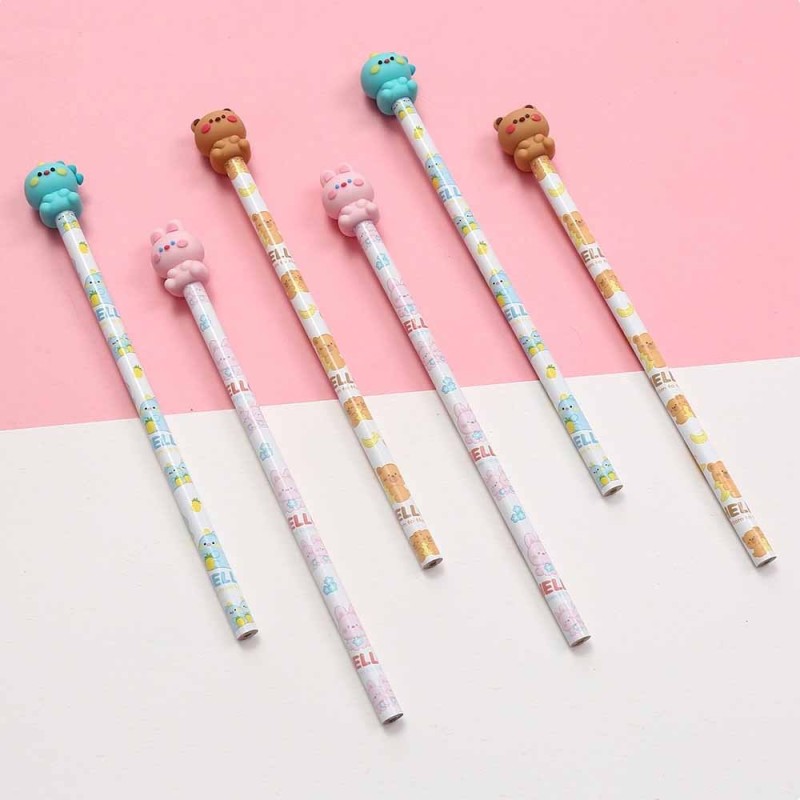 EXP.36 LAPICES CON GOMA 3D BEAR AND FRIENDS EXP.36 LAPICES CON GOMA 3D BEAR AND FRIENDS