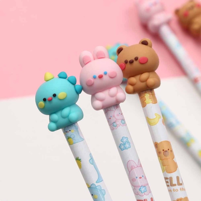 EXP.36 LAPICES CON GOMA 3D BEAR AND FRIENDS EXP.36 LAPICES CON GOMA 3D BEAR AND FRIENDS