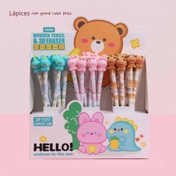 EXP.36 LAPICES CON GOMA 3D BEAR AND FRIENDS EXP.36 LAPICES CON GOMA 3D BEAR AND FRIENDS