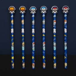 EXP.36 LAPICES CON GOMA 3D SPACE ANIMALS