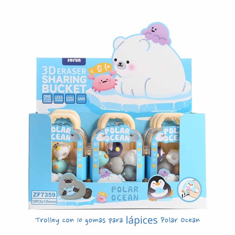 EXP.12 SETS CON 10 GOMAS 3D POLAR OCEAN EXP.12 SETS CON 10 GOMAS 3D POLAR OCEAN