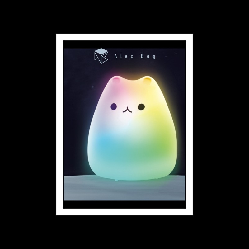 LAMPARA SILICONA CAT CAMBIO COLOR RGB LAMPARA SILICONA CAT CAMBIO COLOR RGB