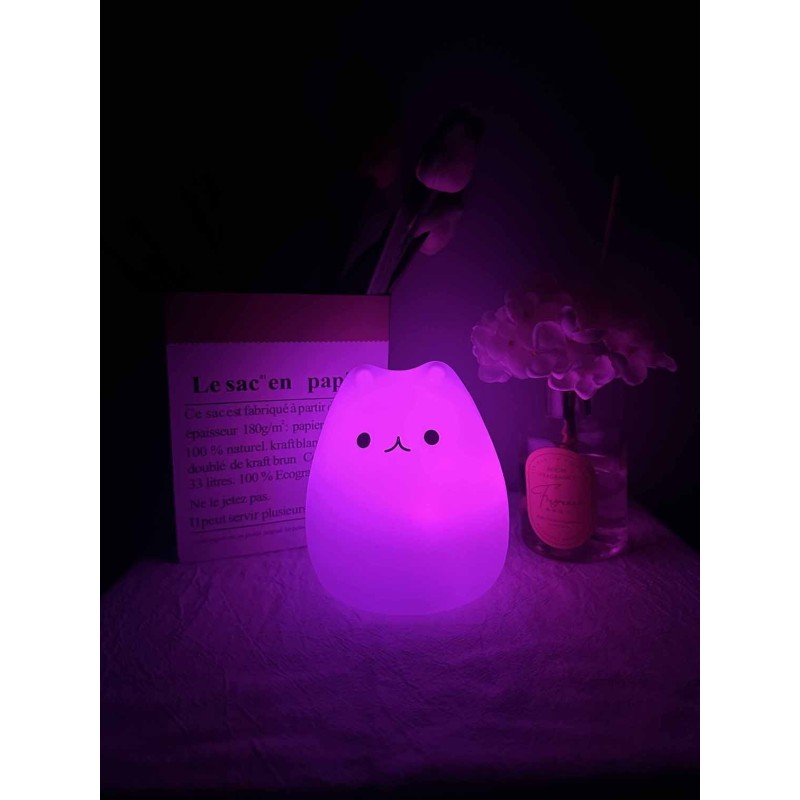 LAMPARA SILICONA CAT CAMBIO COLOR RGB LAMPARA SILICONA CAT CAMBIO COLOR RGB