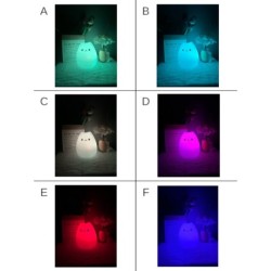 LAMPARA SILICONA CAT CAMBIO COLOR RGB LAMPARA SILICONA CAT CAMBIO COLOR RGB