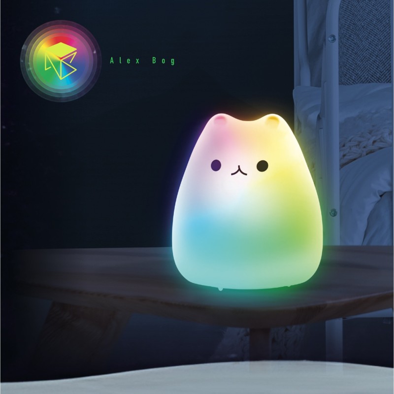 LAMPARA SILICONA CAT CAMBIO COLOR RGB LAMPARA SILICONA CAT CAMBIO COLOR RGB