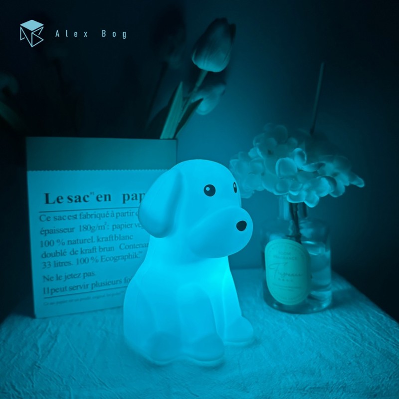 LAMPARA SILICONA DOG CAMBIO COLOR RGB LAMPARA SILICONA DOG CAMBIO COLOR RGB