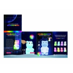 LAMPARA SILICONA BEAR CAMBIO COLOR RGB LAMPARA SILICONA BEAR CAMBIO COLOR RGB