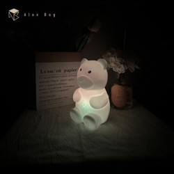 LAMPARA SILICONA BEAR CAMBIO COLOR RGB LAMPARA SILICONA BEAR CAMBIO COLOR RGB