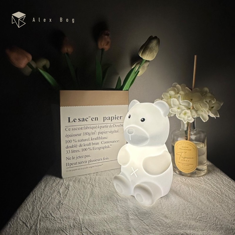 LAMPARA SILICONA BEAR CAMBIO COLOR RGB LAMPARA SILICONA BEAR CAMBIO COLOR RGB