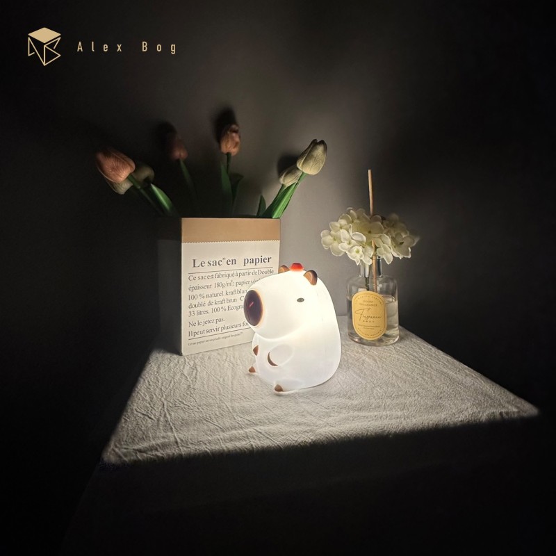 LAMPARA SILICONA CAPYBARA CAMBIO COLOR RGB LAMPARA SILICONA CAPYBARA CAMBIO COLOR RGB