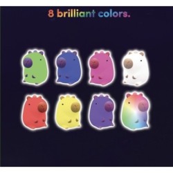 LAMPARA SILICONA CAPYBARA CAMBIO COLOR RGB LAMPARA SILICONA CAPYBARA CAMBIO COLOR RGB