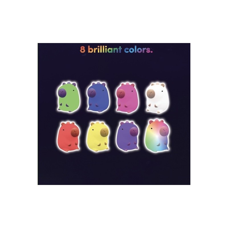 LAMPARA SILICONA CAPYBARA CAMBIO COLOR RGB LAMPARA SILICONA CAPYBARA CAMBIO COLOR RGB