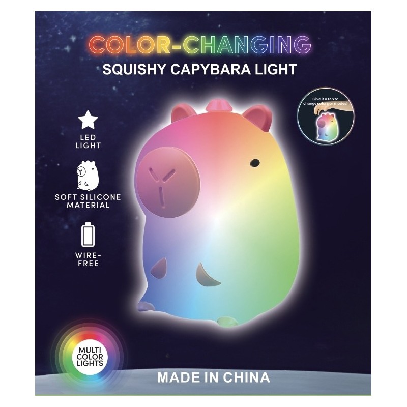 LAMPARA SILICONA CAPYBARA CAMBIO COLOR RGB LAMPARA SILICONA CAPYBARA CAMBIO COLOR RGB
