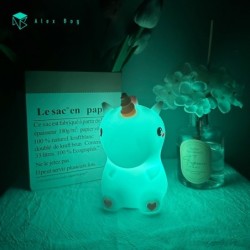 LAMPARA SILICONA UNICORN CAMBIO COLOR RGB LAMPARA SILICONA UNICORN CAMBIO COLOR RGB