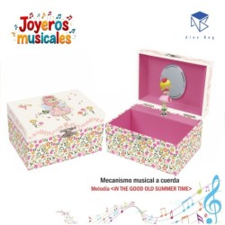 JOYERO MUSICAL PEQUEÑO GIRL ON THE GARDEN