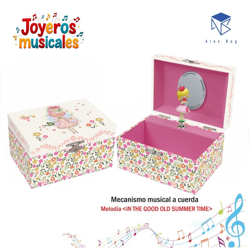 JOYERO MUSICAL PEQUEÑO GIRL ON THE GARDEN JOYERO MUSICAL PEQUEÑO GIRL ON THE GARDEN