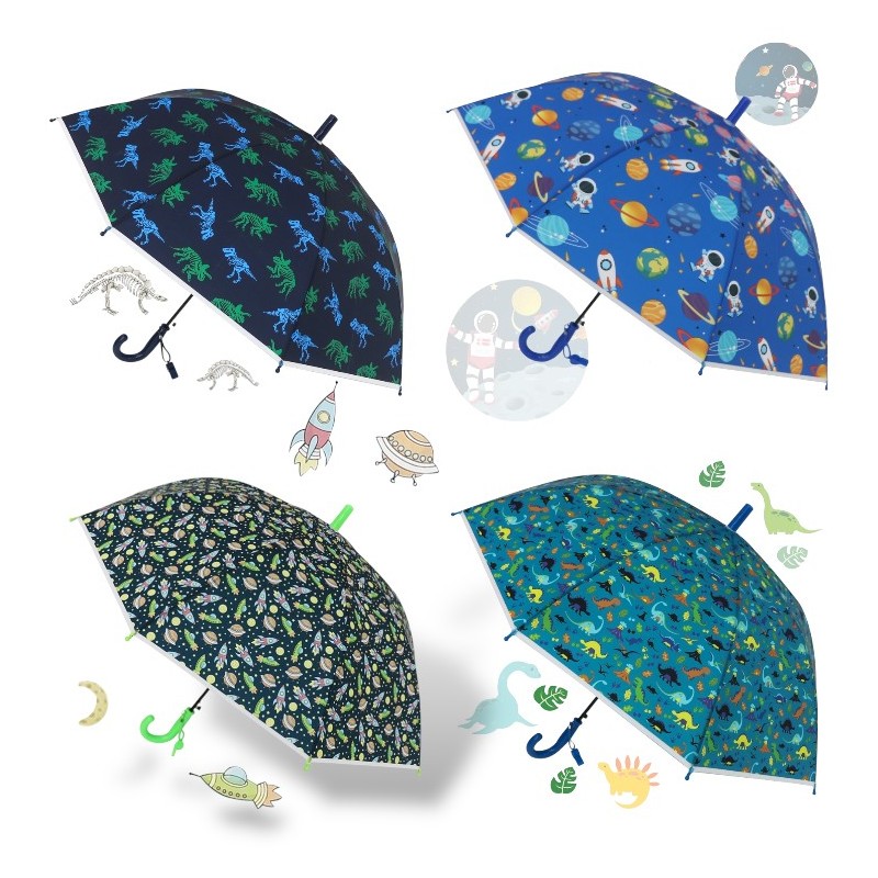 PARAGUAS INFANTIL AUTOMATICO SOLID COL.,4 DISEÑOS PARAGUAS INFANTIL AUTOMATICO SOLID COL.,4 DISEÑOS