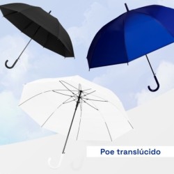 PARAGUAS AUTOMATICO CLASICO ,3 COLORES SOLIDOS