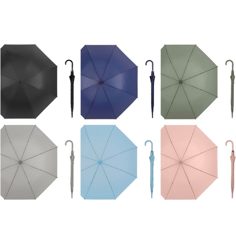 PARAGUAS AUTOMATICO 6 COLORES SOLIDOS CLASICOS PARAGUAS AUTOMATICO 6 COLORES SOLIDOS CLASICOS