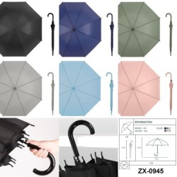 PARAGUAS AUTOMATICO 6 COLORES SOLIDOS CLASICOS PARAGUAS AUTOMATICO 6 COLORES SOLIDOS CLASICOS