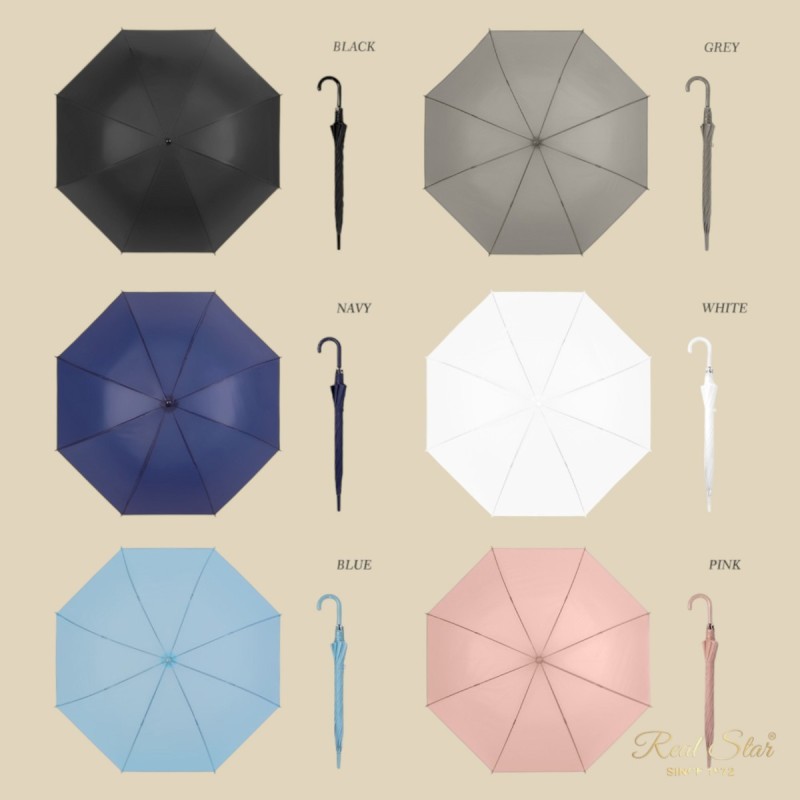 PARAGUAS AUTOMATICO 6 COLORES SOLIDOS CLASICOS PARAGUAS AUTOMATICO 6 COLORES SOLIDOS CLASICOS