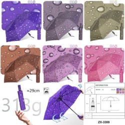 PARAGUAS AUT.PLEGABLE 6 COL.GOTAS LLUVIA PARAGUAS AUT.PLEGABLE 6 COL.GOTAS LLUVIA