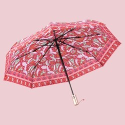 PARAGUAS AUT.PLEGABLE MANGO ORO 6 COL. ARABESCOS PARAGUAS AUT.PLEGABLE MANGO ORO 6 COL. ARABESCOS