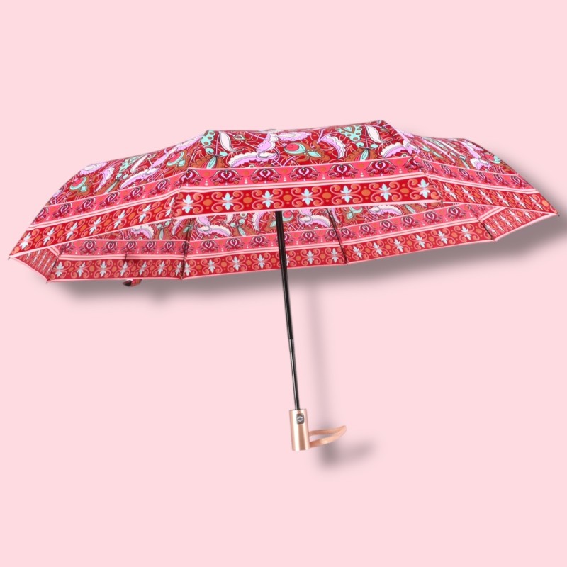 PARAGUAS AUT.PLEGABLE MANGO ORO 6 COL. ARABESCOS PARAGUAS AUT.PLEGABLE MANGO ORO 6 COL. ARABESCOS