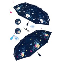 PARAGUAS PLEGABLE AUT. CAMBIO COLOR FLOWERS 3 COL PARAGUAS PLEGABLE AUT. CAMBIO COLOR FLOWERS 3 COL