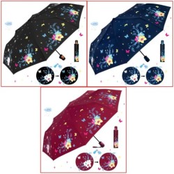 PARAGUAS PLEGABLE AUT. CAMBIO COLOR FLOWERS 3 COL PARAGUAS PLEGABLE AUT. CAMBIO COLOR FLOWERS 3 COL