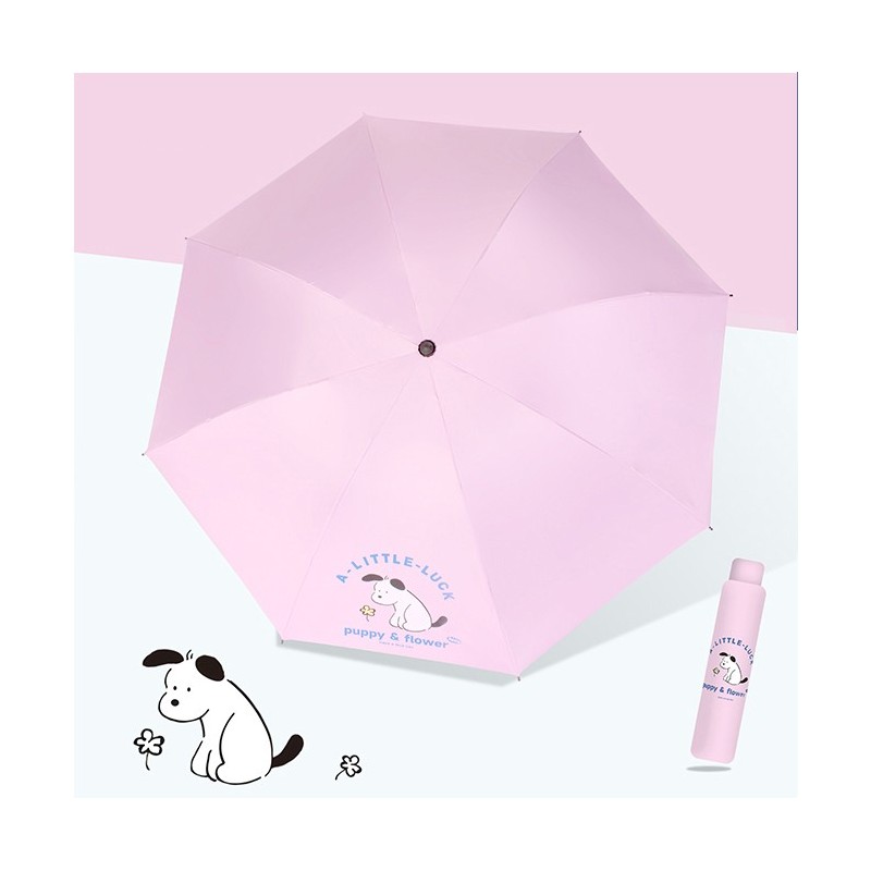 PARAGUAS AUT. PLEGABLE MANGO RUBER PUPPY 3 COL. PARAGUAS AUT. PLEGABLE MANGO RUBER PUPPY 3 COL.