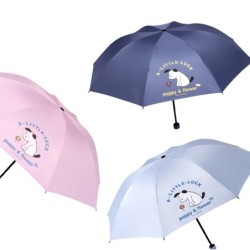 PARAGUAS AUT. PLEGABLE MANGO RUBER PUPPY 3 COL. PARAGUAS AUT. PLEGABLE MANGO RUBER PUPPY 3 COL.