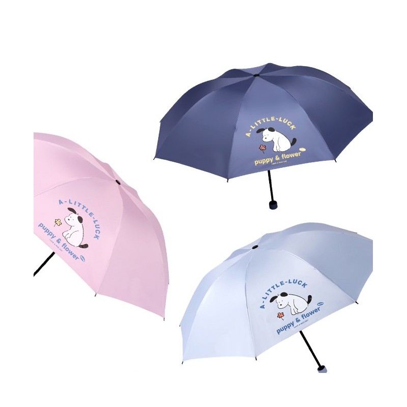 PARAGUAS AUT. PLEGABLE MANGO RUBER PUPPY 3 COL. PARAGUAS AUT. PLEGABLE MANGO RUBER PUPPY 3 COL.